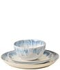 Costa Nova Brisa Collection 3-Piece Place Setting with Cereal Bowl, Color:Ria Blue - Image 2