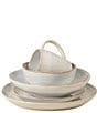 Costa Nova Brisa Collection 5-Piece Place Setting, Color:Salt - Image 2