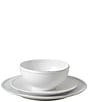 Costa Nova Friso Collection 3-Piece Place Setting with Cereal Bowl, Color:White - Image 1