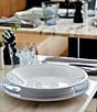 Costa Nova Friso Collection Dinner Plates, Set of 6, Color:White - Image 2