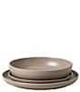 Costa Nova Pacifica Collection 3-Piece Place Setting with Pasta Bowl, Color:Chestnut - Image 1