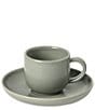 Costa Nova Pacifica Collection Coffee Cup and Saucers, Set of 6, Color:Artichoke - Image 1
