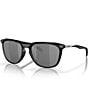 Color:Matte Black - Image 1 - Unisex Oakley Thurso Matte Round Polarized Sunglasses