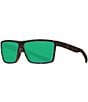 Costa Rinconcito Polarized Square Sunglasses, Color:Tortoise Green Mirror - Image 1