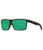 Color:Tortoise Green Mirror - Image 1 - Rinconcito Polarized Square Sunglasses