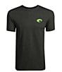 Color:Dark Heather - Image 2 - Men's Shield Graphic Short-Sleeve Heathered T-Shirt