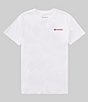 Color:White - Image 2 - Short Sleeve Americana #double;C#double; Wave Graphic T-Shirt