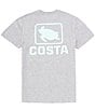 Color:Heather Gray Turtle - Image 1 - Short Sleeve Classic Emblem Heathered T-Shirt