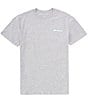 Color:Heather Gray Turtle - Image 2 - Short Sleeve Classic Emblem Heathered T-Shirt
