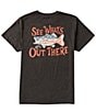 Color:Dark Heather - Image 1 - Short Sleeve Freedom Bass Heathered Graphic T-Shirt