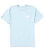 Color:Light Blue - Image 2 - Short Sleeve Gnarly Beach Graphic T-Shirt