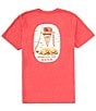 Color:Red Heather - Image 1 - Short Sleeve Lay Day Graphic T-Shirt
