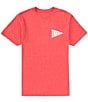 Color:Red Heather - Image 2 - Short Sleeve Lay Day Graphic T-Shirt