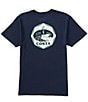 Color:Navy - Image 1 - Short Sleeve Queens Graphic T-Shirt