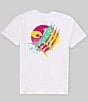 Color:White - Image 1 - Short Sleeve Rad Marlin Graphic T-Shirt