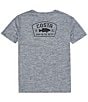 Color:Bass Heather Gray - Image 1 - Short Sleeve Tech Arco Performance Fit Graphic T-Shirt