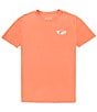 Color:Salmon - Image 2 - Short Sleeve Tech Gnarly Marlin Graphic T-Shirt