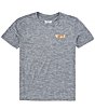 Color:Heather Gray - Image 2 - Short Sleeve Tech Gnarly Marlin Graphic T-Shirt