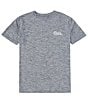 Color:Heather Gray - Image 2 - Short Sleeve Tech How To Hooks Heathered Graphic T-Shirt