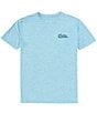 Color:Royal Blue Heather - Image 2 - Short Sleeve Tech How To Hooks Heathered Graphic T-Shirt