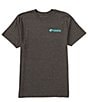 Color:Dark Heather - Image 2 - Short Sleeve Tiki #double;C#double; Heathered Graphic T-Shirt