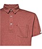 Color:Lava Heather - Image 3 - Short Sleeve Voyager UPF Polo Shirt