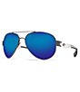 Color:Gunmetal Blue Mirror - Image 1 - South Point Polarized Glass Lens Sunglasses