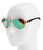 Color:Gold/Green Mirror - Image 2 - Southpoint Polarized Aviator Sunglasses