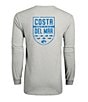 Color:Gray Heather - Image 1 - Species Shield Long-Sleeve Graphic T-Shirt