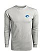 Color:Gray Heather - Image 2 - Species Shield Long-Sleeve Graphic T-Shirt