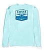 Costa Tech Long Sleeve Clear Hitch T-Shirt, Color:Chill - Image 1