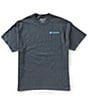 Color:Dark Grey Heather - Image 2 - Men's Topwater Short-Sleeve Crewneck Graphic T-Shirt