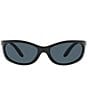 Color:Matte Black - Image 2 - Unisex 6S9058 Fathom 61mm Oval Polarized Sunglasses