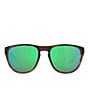Color:Tortoise - Image 2 - Unisex West Bay 58mm Mirrored Pilot Sunglasses