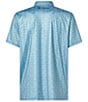 Color:Woodcut Heron Blue - Image 2 - Voyager Short Sleeve Printed Polo Shirt