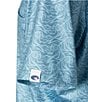 Color:Woodcut Heron Blue - Image 6 - Voyager Short Sleeve Printed Polo Shirt