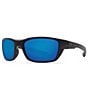 Color:Blackout/Blue Mirror - Image 1 - Whitetip Blackout Polarized Sunglasses