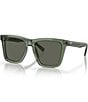 Color:Olive/Gray - Image 1 - Women's 6S201554-P Keramas 54mm Polarized Square Sunglasses