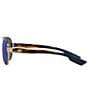 Color:Golden Pearl/Blue - Image 3 - Women's 6S4006 Loreto Pearl 56mm Pilot Polarized Sunglasses