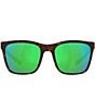 Color:Tortoise/White Sea - Image 2 - Women's 6S9037 Panga Tortoise 56mm Square Polarized Sunglasses
