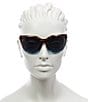Color:Gray - Image 4 - Women's Mayfly 58mm Round Sunglasses