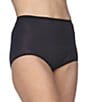 Color:Black - Image 1 - Nylon High Waist Tailored Knit Brief