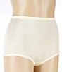 Color:Butter Cream - Image 1 - Nylon High Waist Tailored Knit Brief