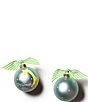 Coton Colors 2026 Baby's First Christmas Blue Giraffe Glass Ornament - Image 1