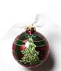 Coton Colors 2026 Tartan Tree Glass Ornament - Image 2