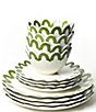 Coton Colors Arabesque Collection Scalloped 12-Piece Dinnerware Set - Image 3