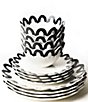 Coton Colors Arabesque Collection Scalloped 12-Piece Dinnerware Set - Image 1