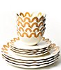 Coton Colors Arabesque Collection Scalloped 12-Piece Dinnerware Set - Image 2