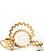 Coton Colors Arabesque Collection Scalloped 4-Piece Place Setting - Image 6