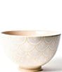 Color:Blush - Image 1 - Blush Layered Arabesque 9#double; Footed Bowl